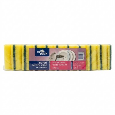 Bureti vase canelati abrazivi set 10 buc Ropack pentru bucatarie si HoReCa